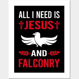 I Need Jesus And Falconry Falconer Posters and Art